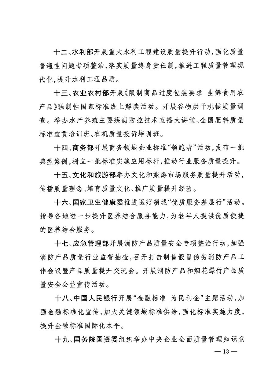 市場監(jiān)管總局等27個(gè)部門發(fā)布《關(guān)于開展2024年全國&ldquo;質(zhì)量月&rdquo;活動(dòng)的通知》國市監(jiān)質(zhì)發(fā)〔2024〕74號